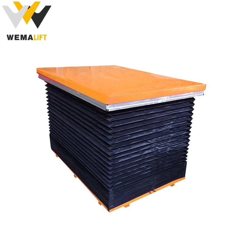 High Lift table mechanism electric small platform semi scissor