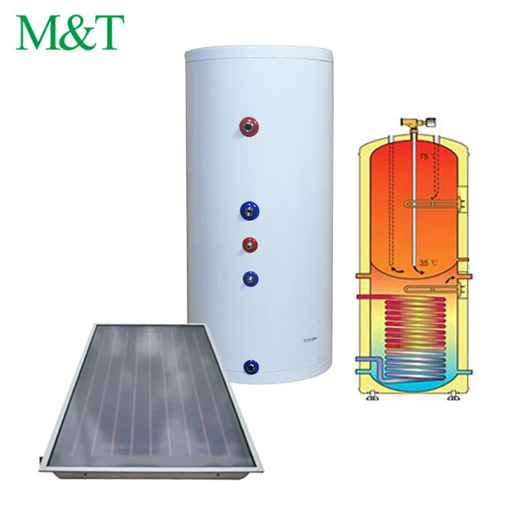 500 liter stainless steel 1.5-9KW thermosyphon reservoir de chauffe-eau solaire flat plate solar heater water split tank