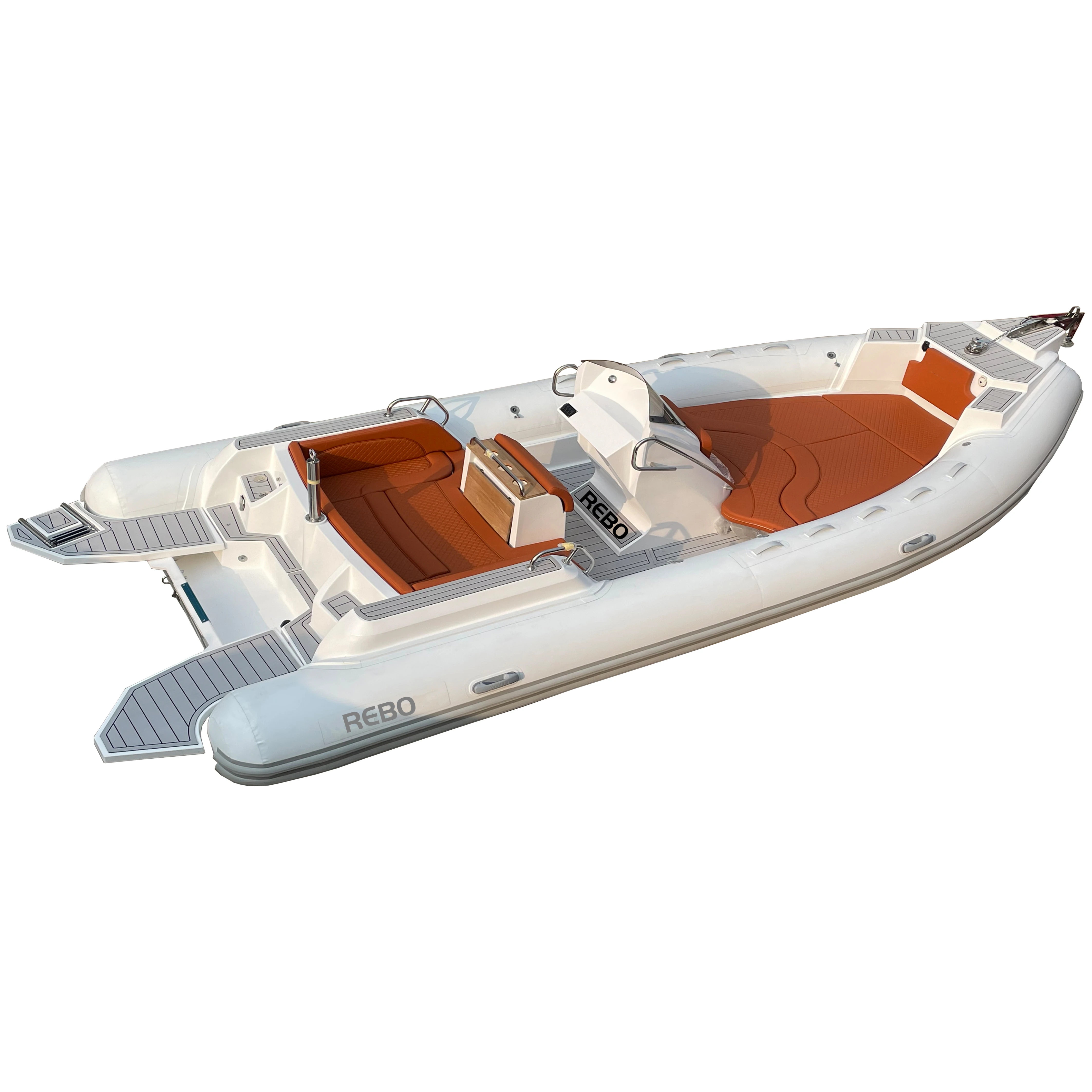 Luxury Patrol 22ft RIB 680 Fiberglass Inflatable RIB Boat ORCA Hypalon Boat