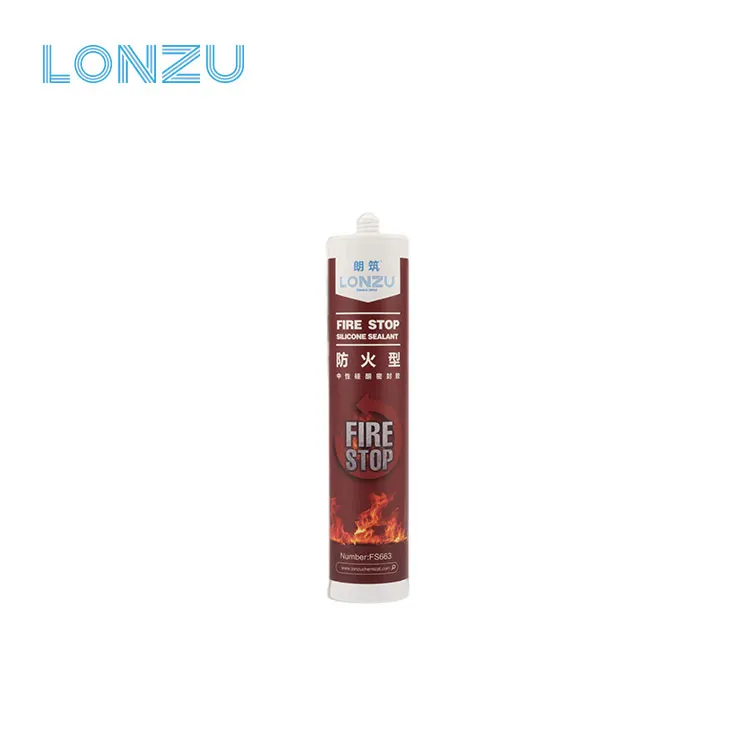 Fire Stop Weatherproof Silicone Sealant glue white clear grey black brown color