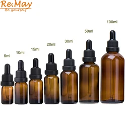5ml 10ml 15ml 20ml 30ml 50ml 100ml cbd oil dropper bottle glass hemp oil bottle
