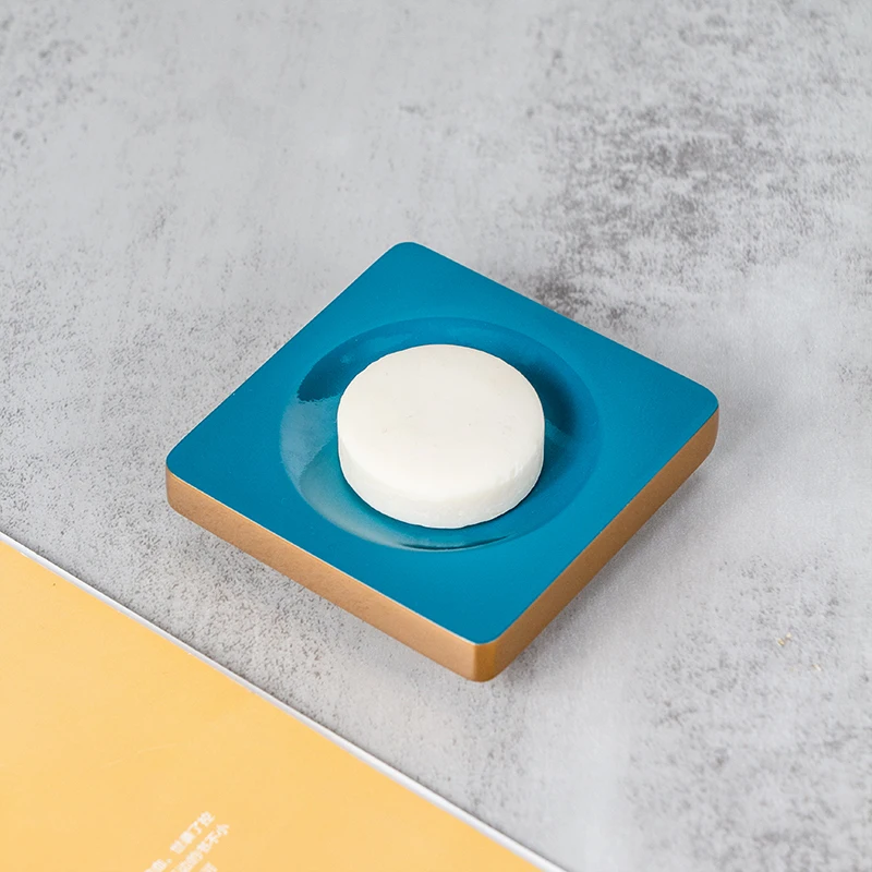 Wholesale Hotel Square Resin Soap Dish For Bathroom Accessory customized soap holder