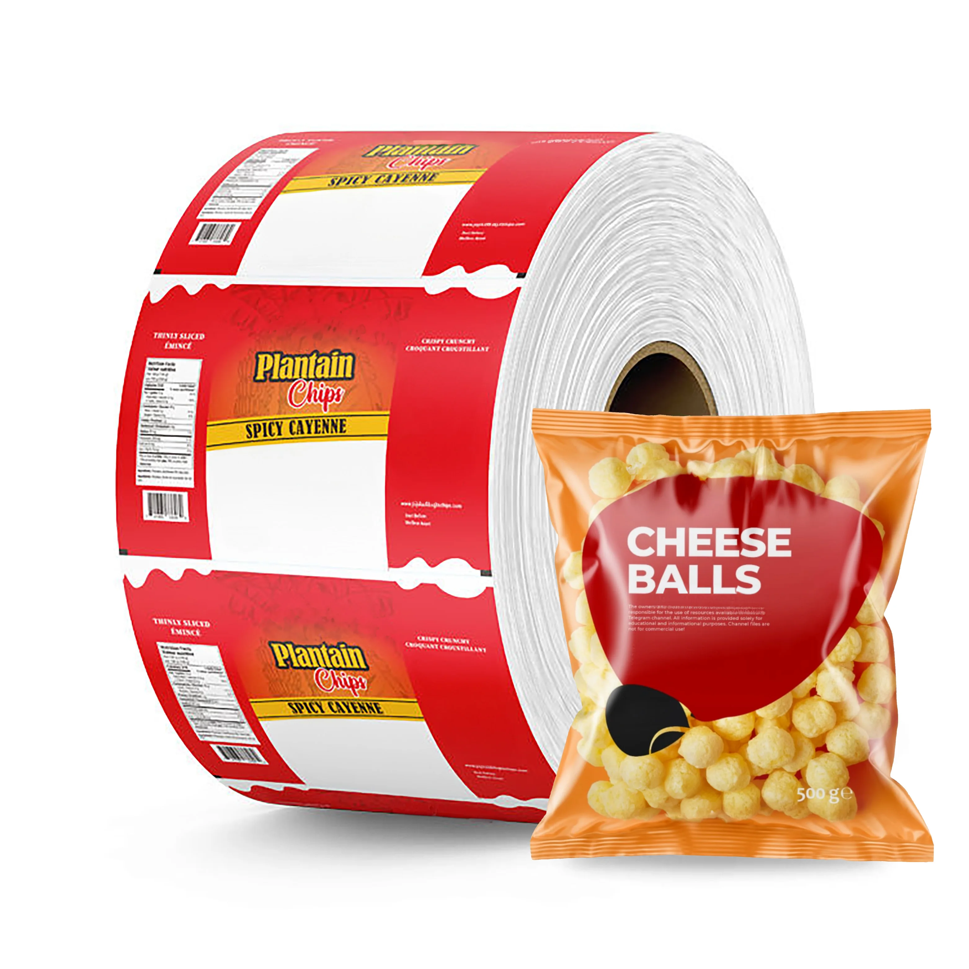 Custom Printing Laminated Fin Lap Seal Bag Pouch Puffs Food Popcorn Potato Chips Packaging Bag