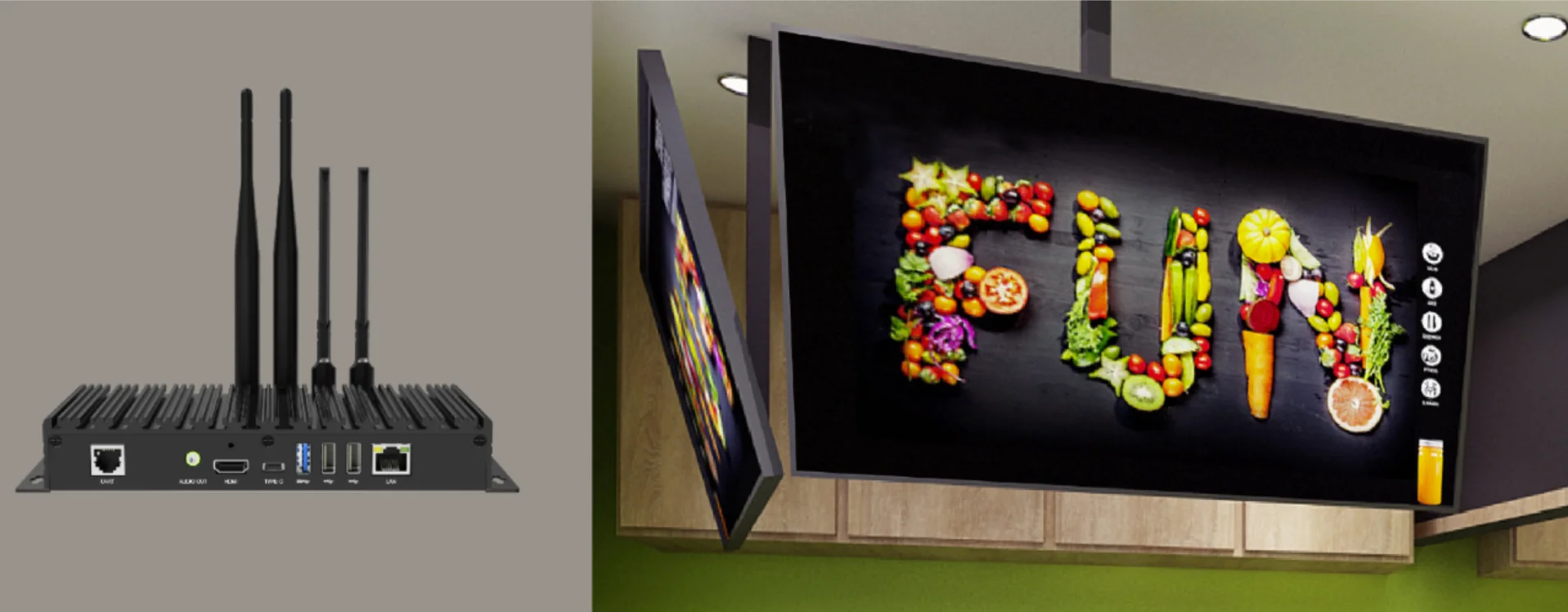 Colorlight A4K A35 A100 A200 LED display with asynchronous multimedia networking player box LED controller