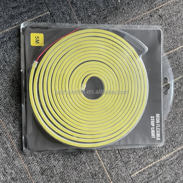 Waterproof IP67 Bar LED Rope Light 5m/Roll Decorative Neon Flex Neon Light in Blue Green DC12V 2835 6*12mm for Garden Signage