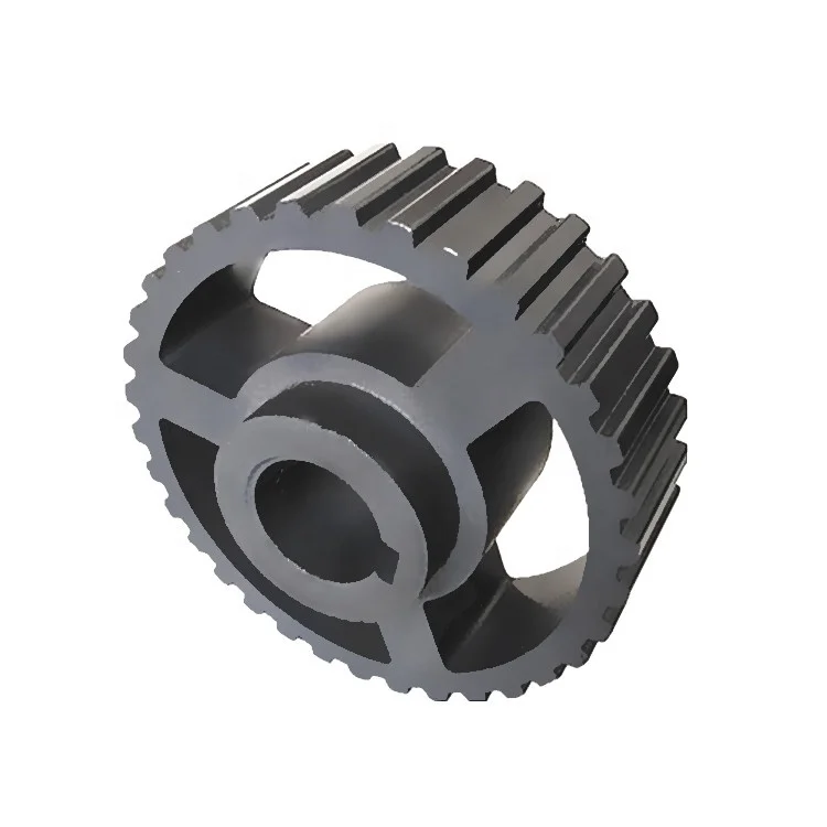 
China OEM Iron Powder Sinter 34 Teeth Metal Steel Timing Belt Pulley For Knitting Machine 