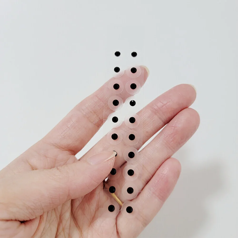 Custom earseeds Clear Tape 24k Gold-plated Magnetic Bead Ear point application auricular press plaster ear seeds ear acupuncture