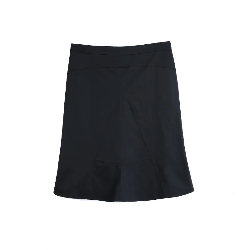 NAP01 Women short cotton skirt designer clothing black mini skirt