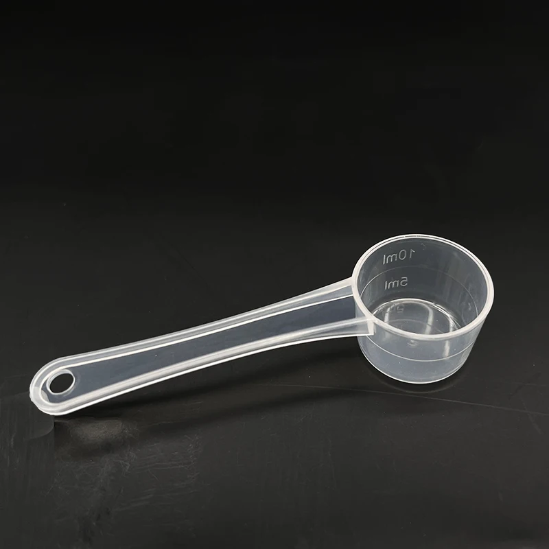Plastic Measuring Large Spoons Scoops Cups for Powders Granules Pet Food Scoops Clear Flat bottom meauring spoon