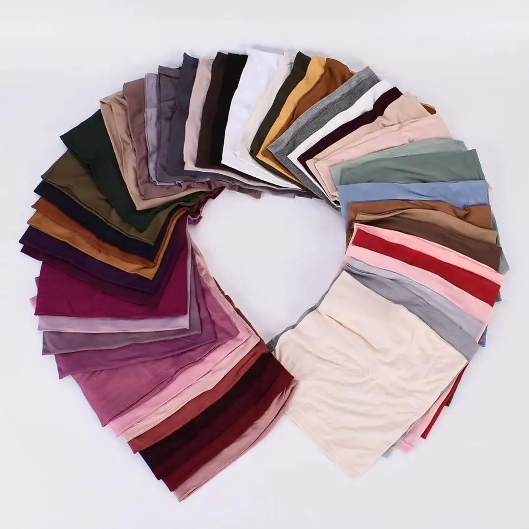 Inner Hijab hats Wholesale Stretchy Cotton Jersey bonnet hijab For Muslim Women Under scarves