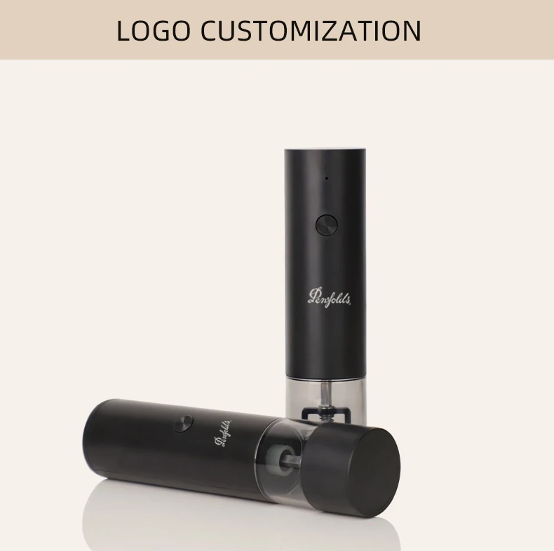 Wedding Gifts for Guests Type-C USB Electric Pepper Grinder Mills Fully Automatic Spice Salt Mill Machine with Ceramic Core