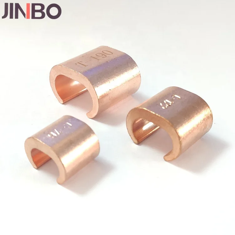 Heavy duty copper grounding clamp electrical copper connection cable C clamp