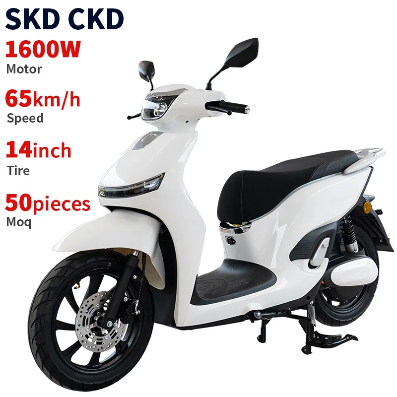 CKD SKD 14inch most powerful electric moped 1600W 65km/h speed factory customized electric moped scooter adult