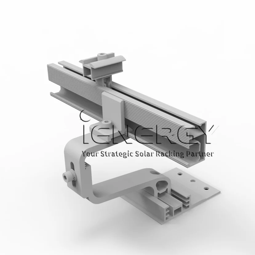 Pv Mounting Bracket 3 Way Mounting Tile Roof Adjustable Solar Hook Set of Jinko Solar Panel Mounting