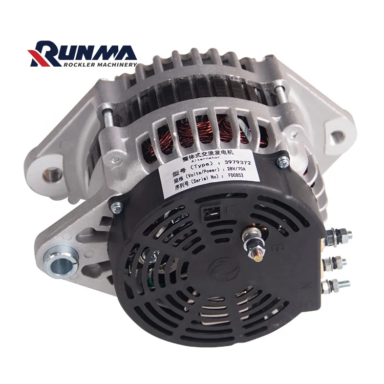 RUNMA 3979372 diesel Generator Featuring Electric Hydraulic Valve Block and Alternator