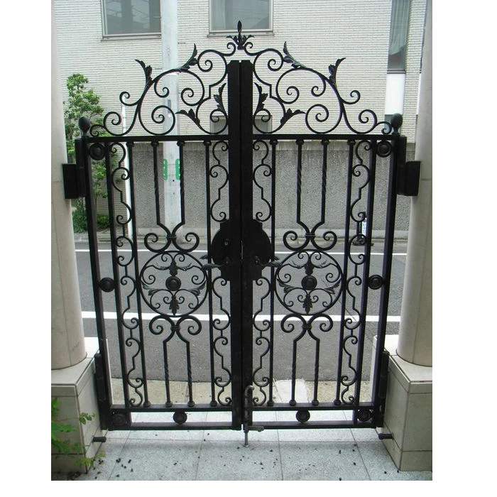 Custom Iron Entry Gate iron entrance gate designs for villa garden