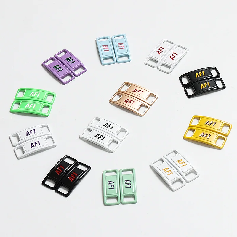 AF1 Aj shoelace buckle metal colored label decoration different color accessories shoelaces buckle