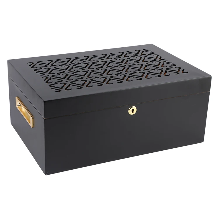 Wholesale Customized In Bulk  with drawer box packaging Real Wood With Drawer Box Packaging High Quality Cuban Cigar Humidor