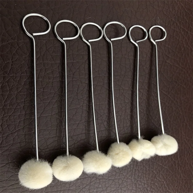 High Quality and Inexpensive Wholesale Wool Ball dauber For Primer with Steel Wire Handle Can Be Used To Color Items