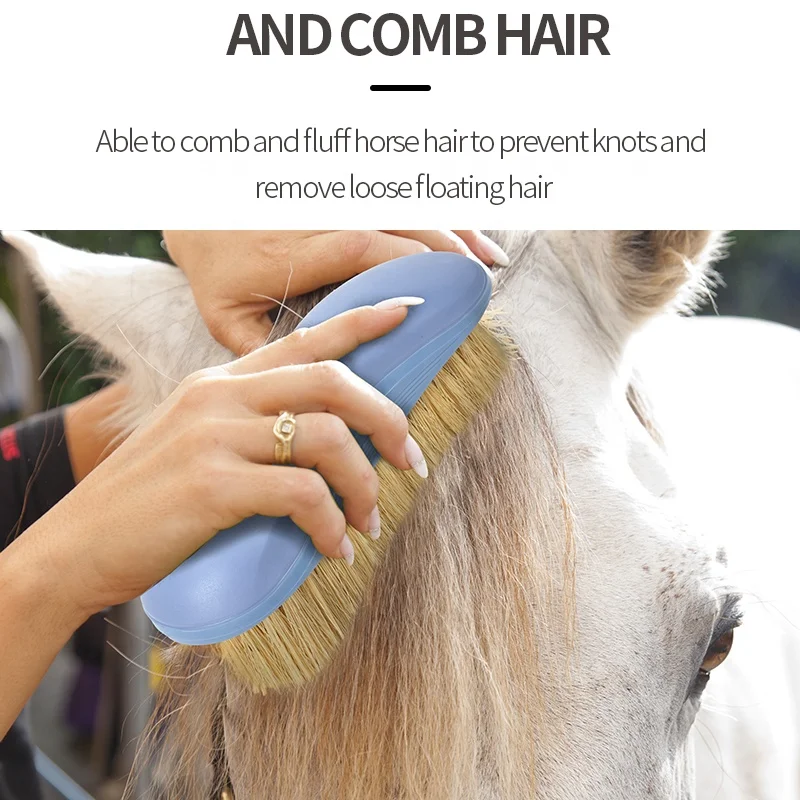 Factory Wholesale Custom Logo Horse Hair Sisal Horse Grooming Brush