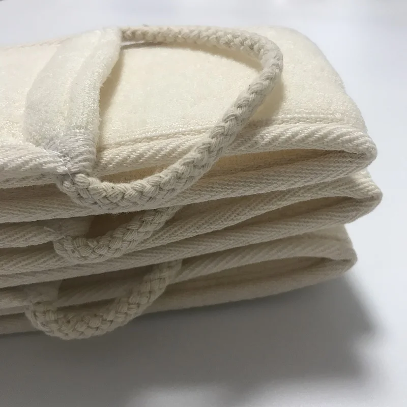 
C016 Si gua la bei natural exfoliating scrub loofah sponge scrubber bath belt for shower 