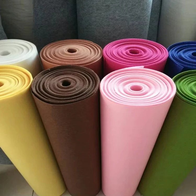 Needle Punched Non-woven Felt Fabric for Artistic Embroidery High Quality Polyester/wool Waterproof Feature Sm Non Woven Dyed
