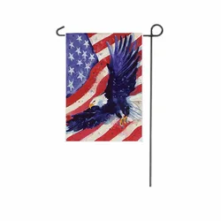 Festival and Seasonal Themes Holidays Double Side Yard Burlap Banner Home Decoration Cute 3D prints Dogs Welcome Garden Flags