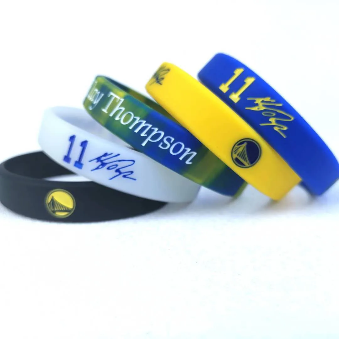 N BA Kobe Irving James Curry Star Bracelet Sports Basketball Silicone Luminous Bracelet Men High Quality Trendy Opp Bag BANGLES