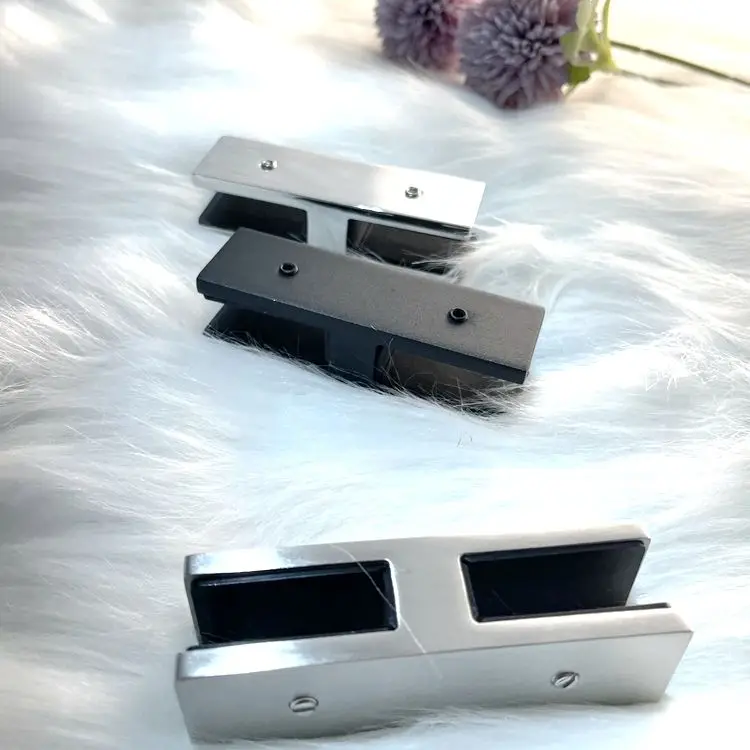 2205  stainless steel square shape glass handrail clamp clip