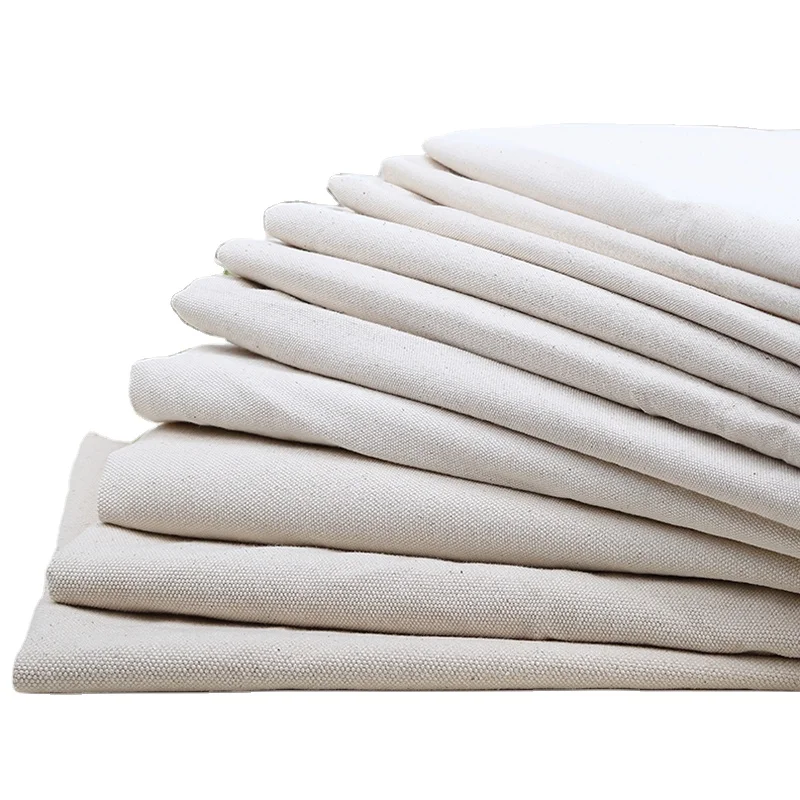 16 Oz canvas material fabric cotton Canvas cloth spot grey fabric thickened pure cotton handbag original  canvas cotton fabric