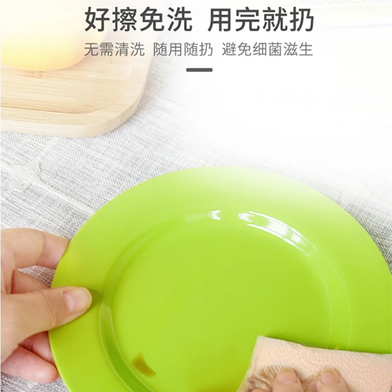 Lampure kitchen paper standard roll disposable oil cleaning paper towel virgin bamboo pulp tissue paper strong absorbent OEM