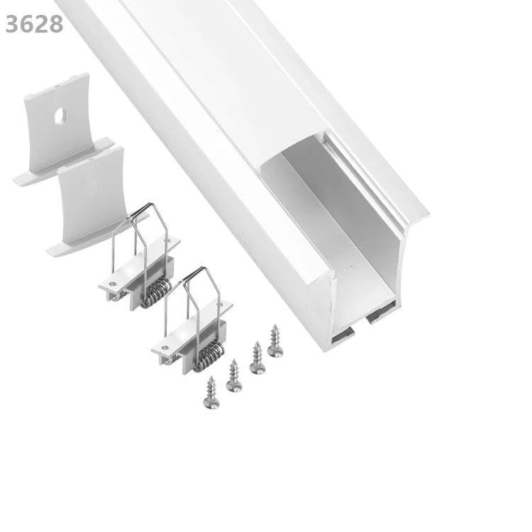 36*28mm U shaped aluminium corner angles for led casting curved aluminum extrusion with lips