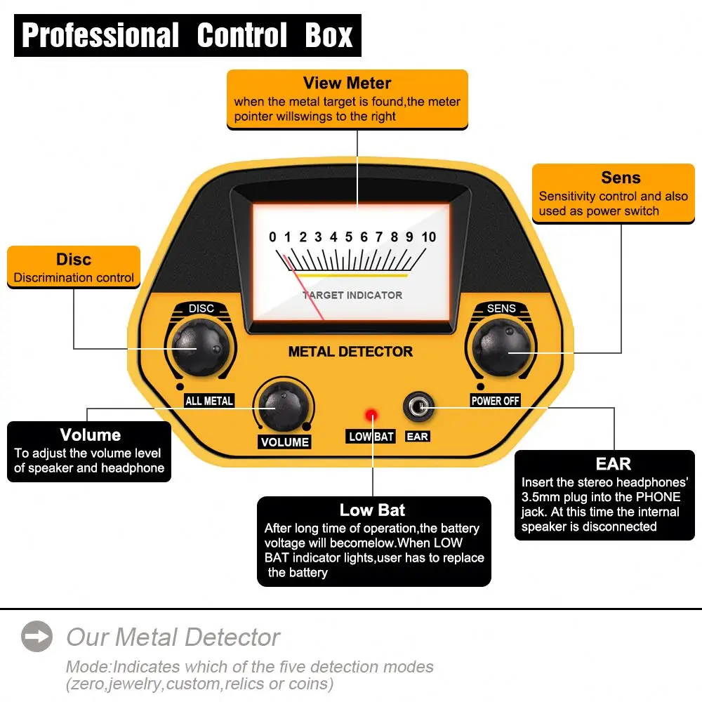 Best selling underground gold detector MD-5090 metal detector long range field scanning detector search machine metal locator