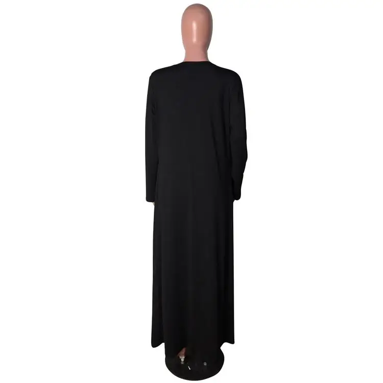  L6322-fashion платье с запахом для женщин длинными рукавами из 2 предметов кардиган комплект платьем