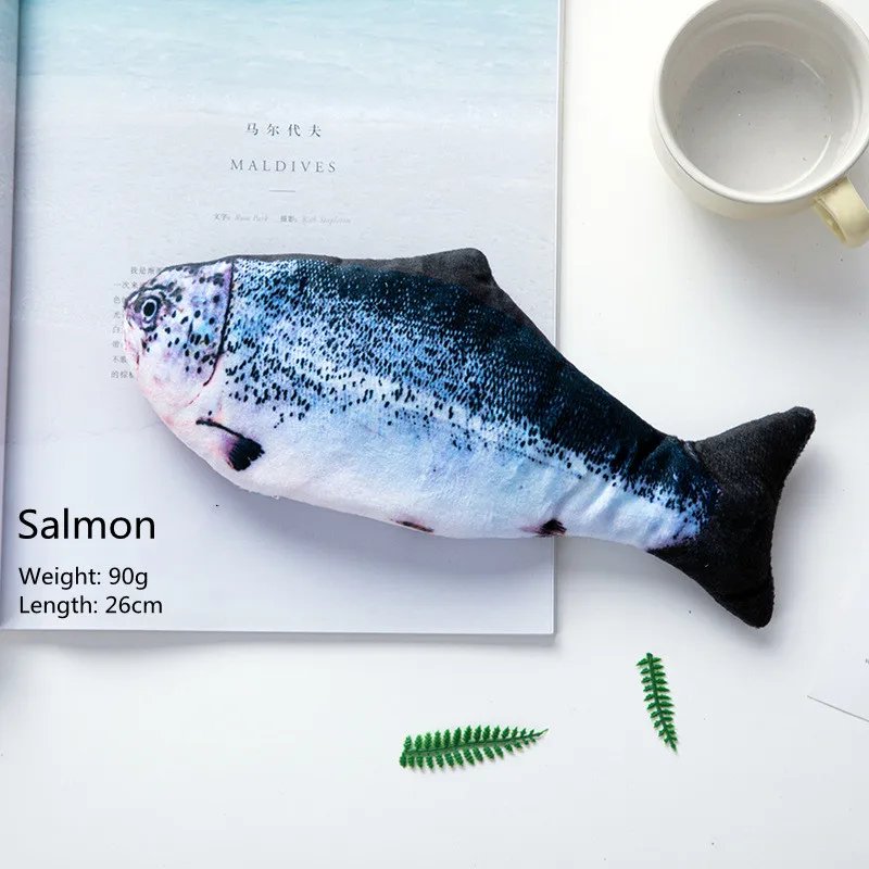 Usb Electric Moving Flippity Catnip Dancing Fish Cat Toy Cat Flapping Kicker Electric Simulation Interactive Fish Toy For Cat