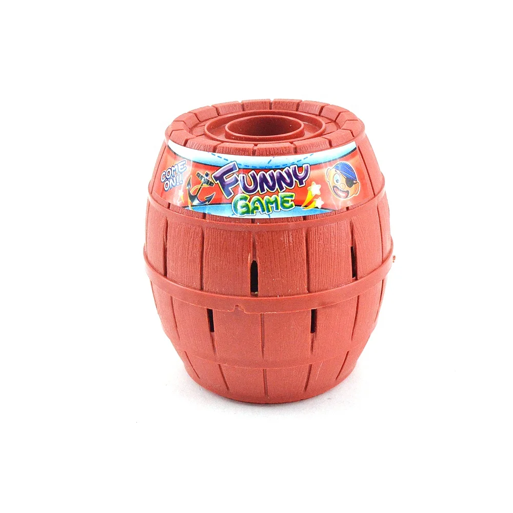 Kids Lucky Game Stab 16 Swords Set Pop Up Head Roulette Pirate Barrel Toys