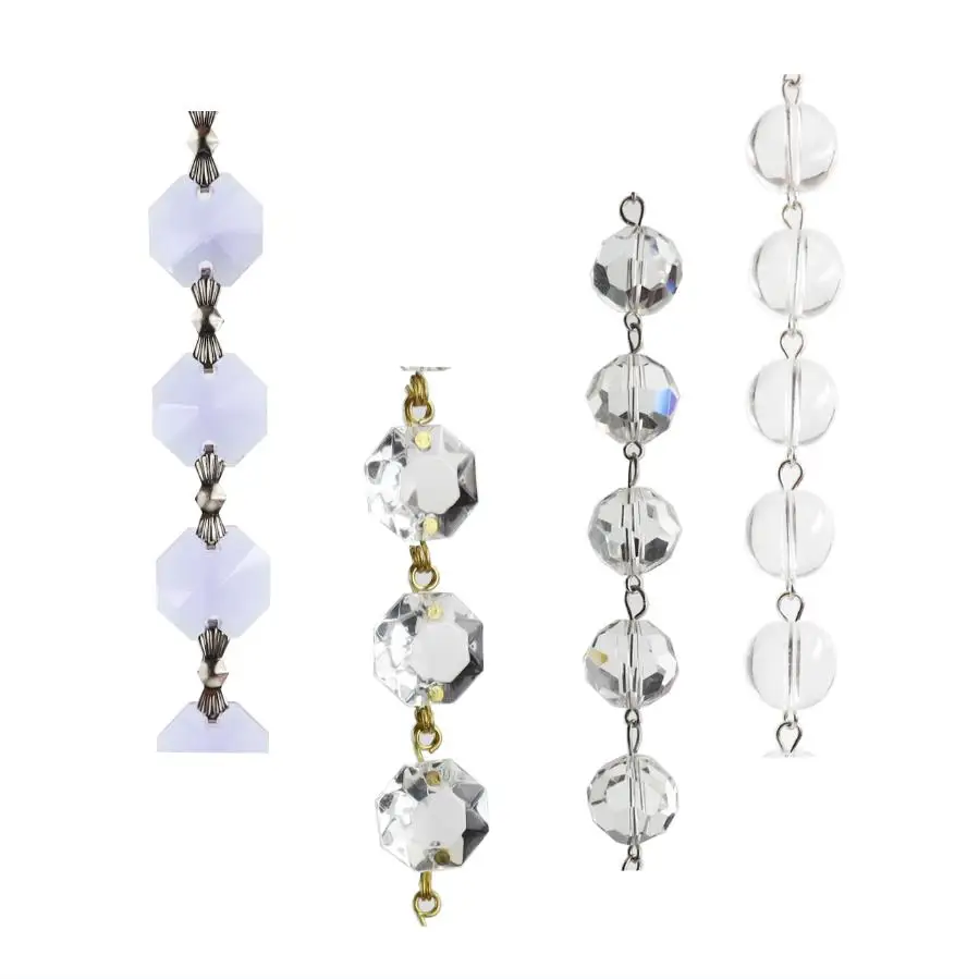 Цепочка из хрустальных бусин аксессуары ручной работы Хрустальная бусина украшение для люстры