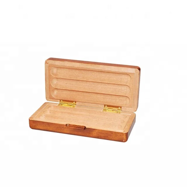 hot sale luxury small cedar wood cigar box for 3 cigars