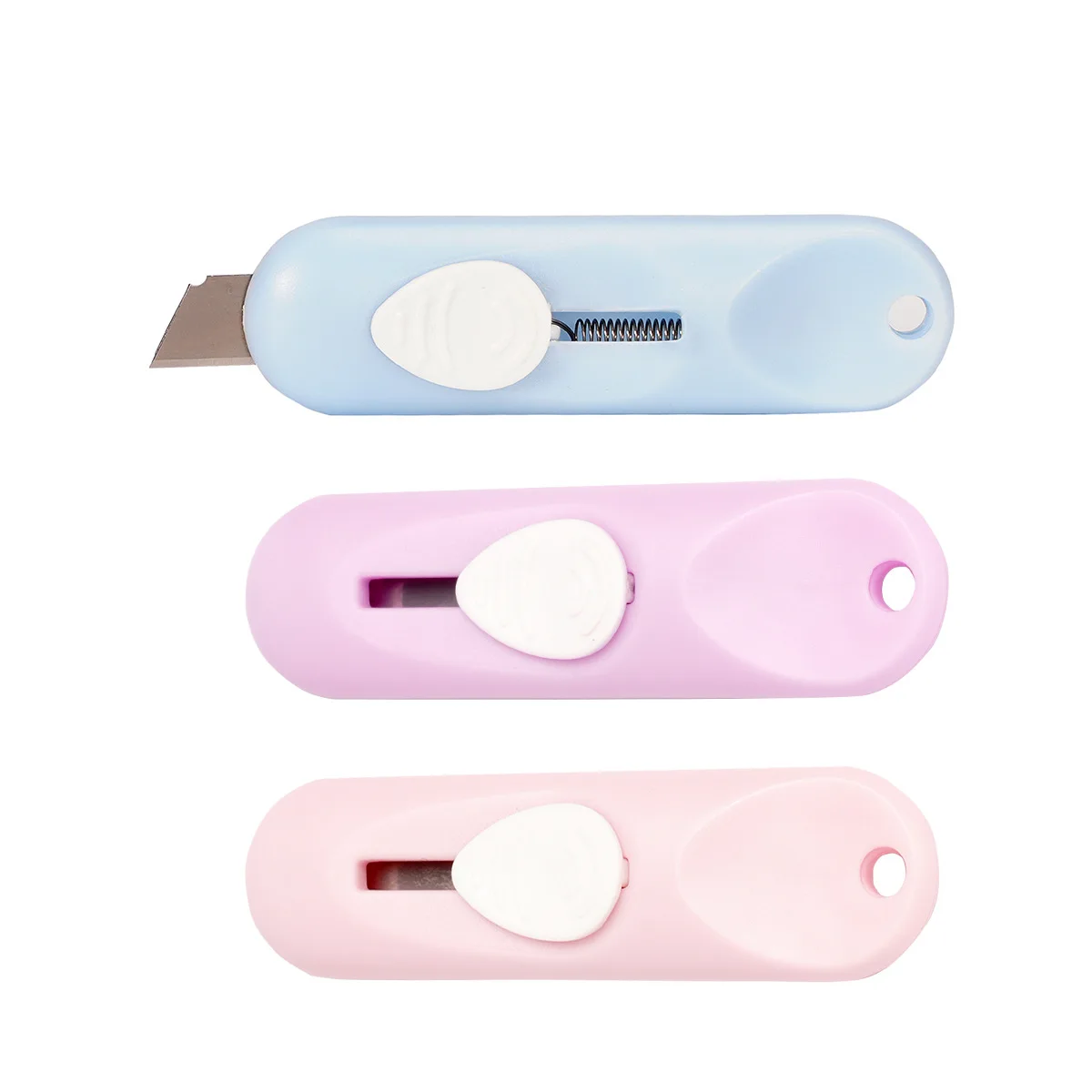 Cute School Paper Art Craft Hand Tool Safety Portable Students Open Express Package Small Knife Cartoon Mini Office Box Cutter