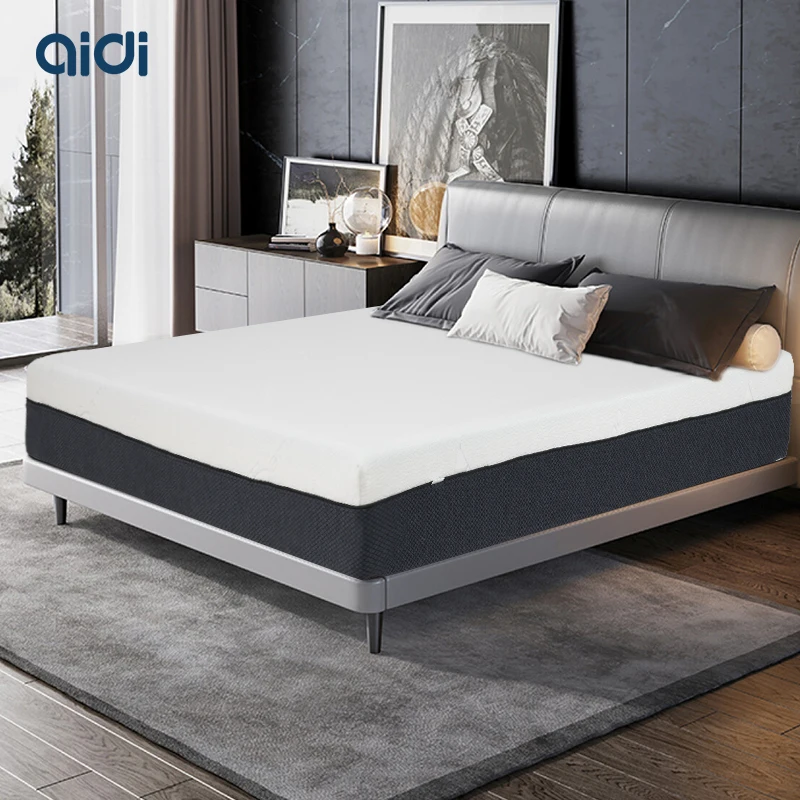 AIDI Comfortable Cheap Best Hotel Bed Mattresses In Box King Queen Single Size Latex Memory Foam Bed Mattress