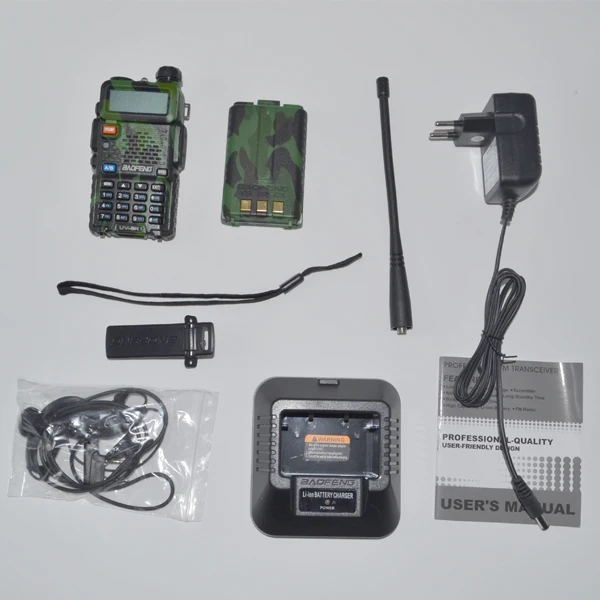 Baofeng UV-5R transceiver radio 5 watts Handheld Walkie Talkie Dual Band Two Way Radio VHF hunting radio UV5R