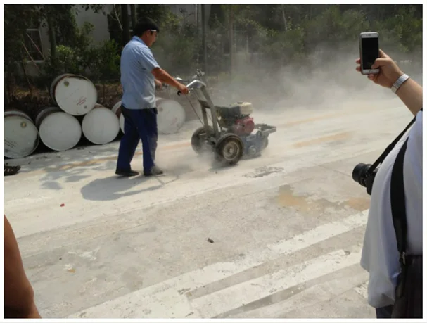 Hand Push Concrete Asphalt Removal Machine Road Line Remover Machine