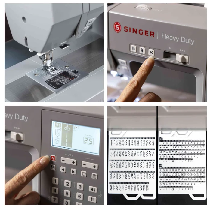 Singer Heavy Duty HD6805 Sewing Machine with auto thread cut over 500 stitch applications