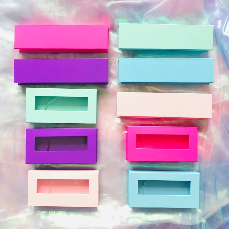 Customized Eyelash Boxes Vendor Packaging Box Eyelash Private Label Pink Magnetic Lash Box