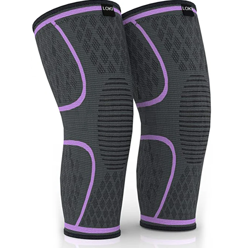 LOKI Custom Breathable Elastic Nylon Sport Knee Brace Unsex Knee Sleeve For Sports Lover