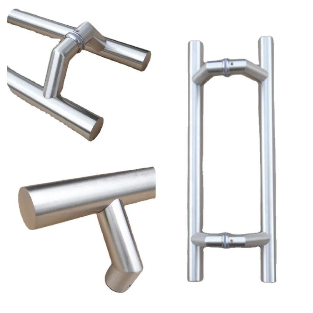 RB-3283 offset double sides H type stainless steel ladder door pull handle