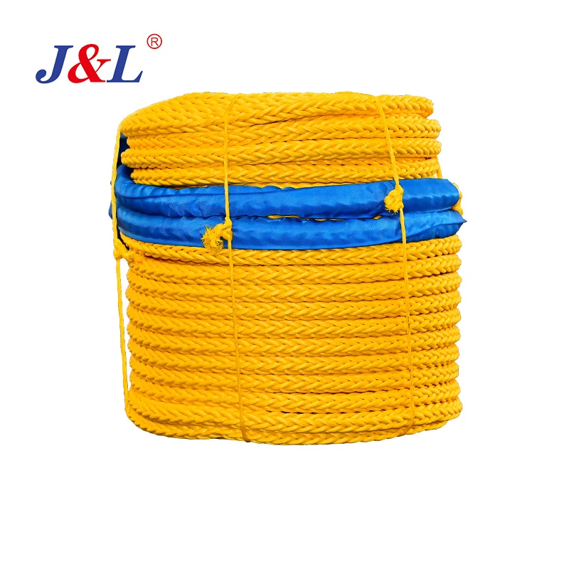 Julisling ceramic fiber rope mooring rope 3 strand 8 strand 12 strand dyeing craft yarn polyester polypropylene
