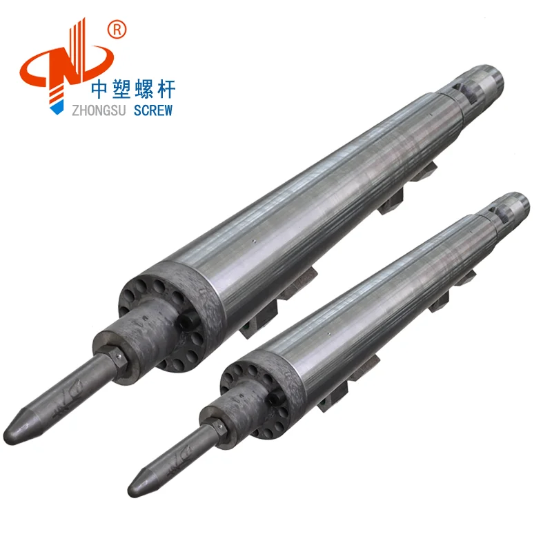 bimetallic single injection  screw barrel for pvc injection molding machine