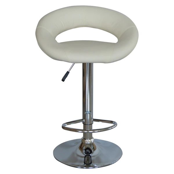 
Adjustable slide PU soft seat round modern chair swivel luxury bar stools 