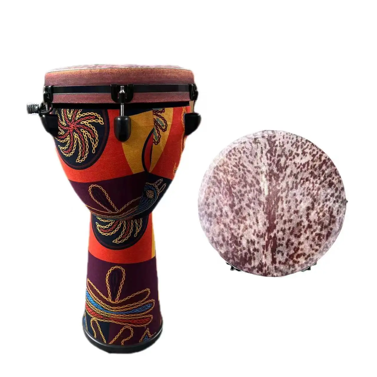 Mini 4pcs Set Rope Conga Drums,Bongo Drums And Djembe Drums